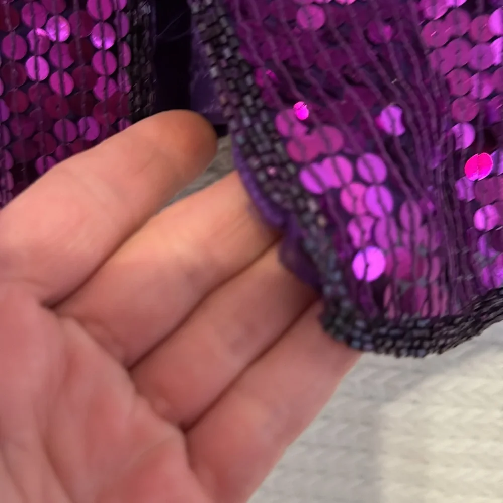 La divina dress purple shimmer sequined dress brand new with tags - Picture 10 of 12